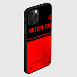 Чехол для iPhone 12 Pro Max Motorhead - red gradient посередине, цвет: 3D-черный — фото 2