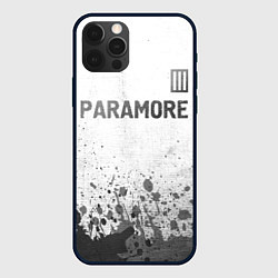 Чехол для iPhone 12 Pro Max Paramore - white gradient посередине, цвет: 3D-черный