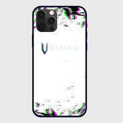 Чехол для iPhone 12 Pro Max Vrising глитч краски, цвет: 3D-черный