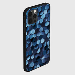 Чехол для iPhone 12 Pro Max Холодные соты, цвет: 3D-черный — фото 2