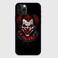 Чехол для iPhone 12 Pro Max Страшный клоун в темноте из фильма ужасов, цвет: 3D-черный