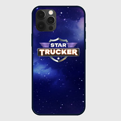 Чехол для iPhone 12 Pro Max Star Trucker logo space, цвет: 3D-черный