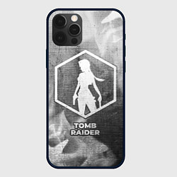 Чехол для iPhone 12 Pro Max Tomb Raider - grey gradient, цвет: 3D-черный