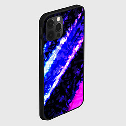 Чехол для iPhone 12 Pro Max Marshmello neon steel, цвет: 3D-черный — фото 2