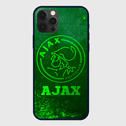 Чехол для iPhone 12 Pro Max Ajax - green gradient, цвет: 3D-черный