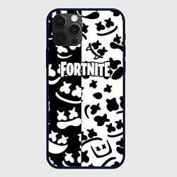 Чехол для iPhone 12 Pro Max Fortnite patten Marshmello, цвет: 3D-черный