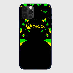 Чехол для iPhone 12 Pro Max Xbox бабочки, цвет: 3D-черный