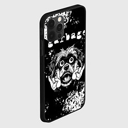 Чехол для iPhone 12 Pro Max Garbage рок пес, цвет: 3D-черный — фото 2