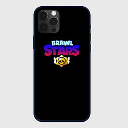 Чехол для iPhone 12 Pro Max Brawl stars neon logo, цвет: 3D-черный