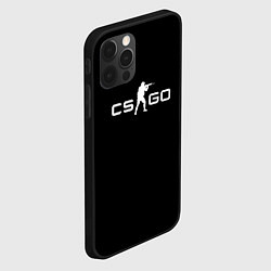 Чехол для iPhone 12 Pro Max CSGO logo, цвет: 3D-черный — фото 2