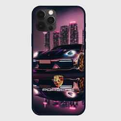 Чехол для iPhone 12 Pro Max Porshe night city, цвет: 3D-черный