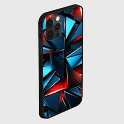 Чехол для iPhone 12 Pro Max Геометрические осколки, цвет: 3D-черный — фото 2