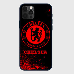 Чехол для iPhone 12 Pro Max Chelsea - red gradient, цвет: 3D-черный