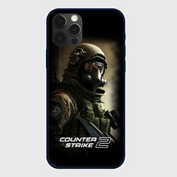 Чехол для iPhone 12 Pro Max Counter strike 2 спецназ, цвет: 3D-черный