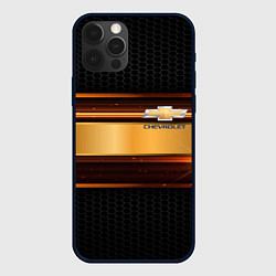 Чехол для iPhone 12 Pro Max Chevrolet auto abstract, цвет: 3D-черный