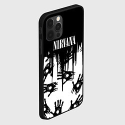 Чехол для iPhone 12 Pro Max Nirvana rok hand, цвет: 3D-черный — фото 2