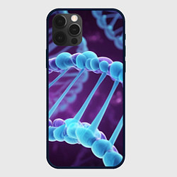 Чехол для iPhone 12 Pro Max Неон ДНК, цвет: 3D-черный