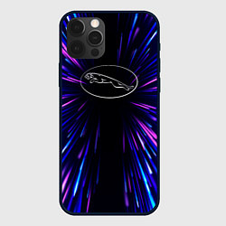 Чехол для iPhone 12 Pro Max Jaguar neon energy, цвет: 3D-черный