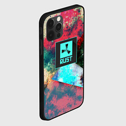 Чехол для iPhone 12 Pro Max RUST geometry color, цвет: 3D-черный — фото 2