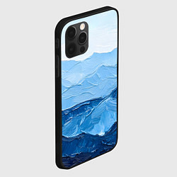 Чехол для iPhone 12 Pro Max Синяя живопись, цвет: 3D-черный — фото 2