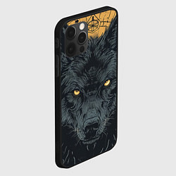 Чехол для iPhone 12 Pro Max Черный волк, цвет: 3D-черный — фото 2