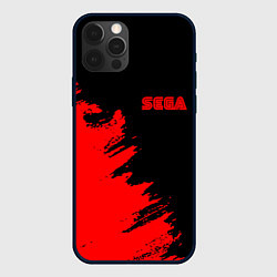 Чехол для iPhone 12 Pro Max SEGA краски красные, цвет: 3D-черный