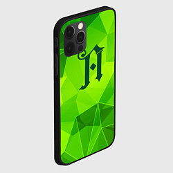 Чехол для iPhone 12 Pro Max Architects green poly, цвет: 3D-черный — фото 2