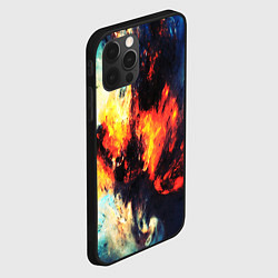 Чехол для iPhone 12 Pro Max Абстрактный космос текстура, цвет: 3D-черный — фото 2