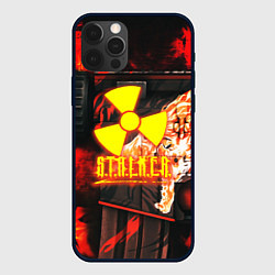 Чехол для iPhone 12 Pro Max Stalker howl, цвет: 3D-черный