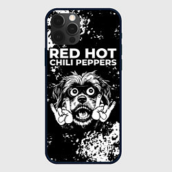 Чехол для iPhone 12 Pro Max Red Hot Chili Peppers рок пес, цвет: 3D-черный