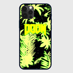 Чехол для iPhone 12 Pro Max Doom тропический стиль кислота, цвет: 3D-черный