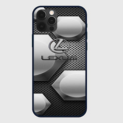 Чехол для iPhone 12 Pro Max Lexus карбон стиль, цвет: 3D-черный