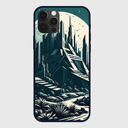 Чехол для iPhone 12 Pro Max Фантастика город, цвет: 3D-черный