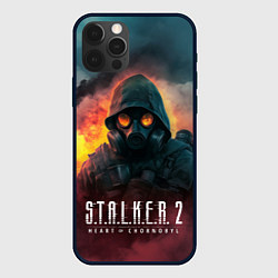 Чехол для iPhone 12 Pro Max Stalker 2 горящий завод, цвет: 3D-черный