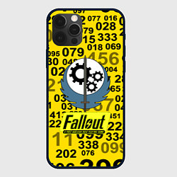 Чехол для iPhone 12 Pro Max Fallout pattern symbol, цвет: 3D-черный