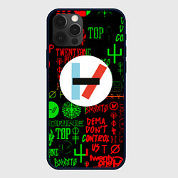 Чехол для iPhone 12 Pro Max Twenty one pilots music steel, цвет: 3D-черный