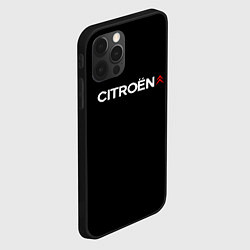 Чехол для iPhone 12 Pro Max Citroen logo, цвет: 3D-черный — фото 2