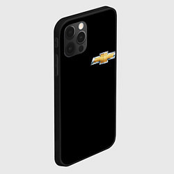 Чехол для iPhone 12 Pro Max Chevrolet logo, цвет: 3D-черный — фото 2