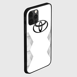 Чехол для iPhone 12 Pro Max Toyota white poly, цвет: 3D-черный — фото 2