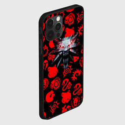 Чехол для iPhone 12 Pro Max The Witcher anime pattern, цвет: 3D-черный — фото 2