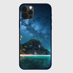 Чехол для iPhone 12 Pro Max Island beach, цвет: 3D-черный