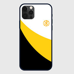 Чехол для iPhone 12 Pro Max Мы русские с нами Бог малая желтая хризма Николай, цвет: 3D-черный