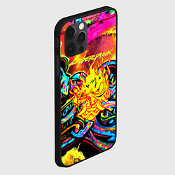 Чехол для iPhone 12 Pro Max Cyberpunk 2077 graffity game, цвет: 3D-черный — фото 2