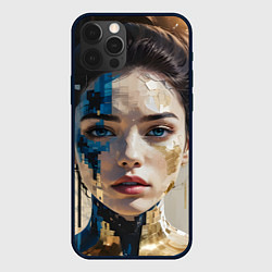 Чехол для iPhone 12 Pro Max Art портрет, цвет: 3D-черный