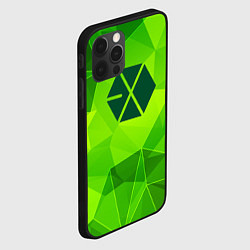 Чехол для iPhone 12 Pro Max Exo green poly, цвет: 3D-черный — фото 2