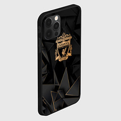 Чехол для iPhone 12 Pro Max Liverpool golden poly, цвет: 3D-черный — фото 2