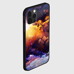 Чехол для iPhone 12 Pro Max Абстрактные космические краски, цвет: 3D-черный — фото 2