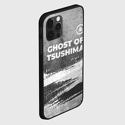 Чехол для iPhone 12 Pro Max Ghost of Tsushima - grey gradient посередине, цвет: 3D-черный — фото 2