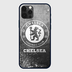 Чехол для iPhone 12 Pro Max Chelsea - grey gradient, цвет: 3D-черный