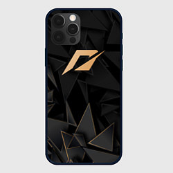 Чехол для iPhone 12 Pro Max Need for Speed golden poly, цвет: 3D-черный